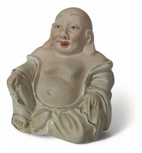 Antiga Escultura Buda Em Porcelana Chinesa 22476 Rrdeco