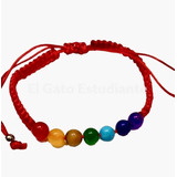 Pulsera Hilo Rojo 7 Chakras Buenas Energías/protecció/vibras