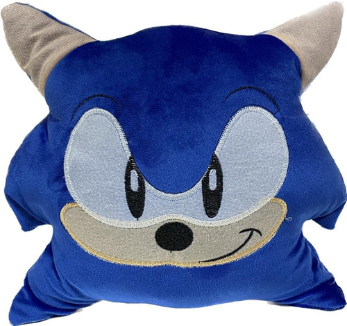 Cojín Sonic Azul 30 Cm 2 Pzas