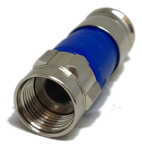 Conectores Compressão Azul Rg-6 Cabo Coaxial C/ 100 Unidades