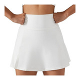 Falda De Yoga Corta Mini Culottes Blancos