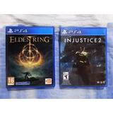 Juegos Físicos Injustice 2 Y Elden Ring Originales Ps4 