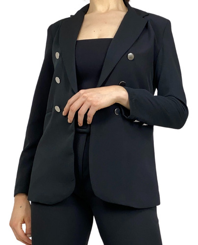 Saco Manga Larga Blazer Dama Casual Formal Para Mujer Joss