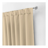 Cortinas Blackout Beige Larga Vianney