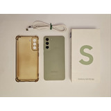 Samsung S21 Fe Color Olive Green + Funda (como Nuevo)