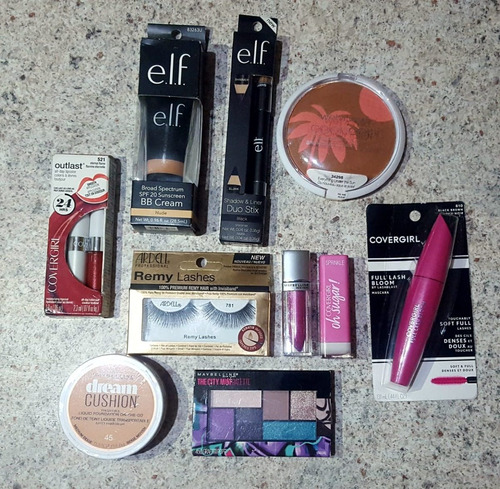 Lote De 10 Cosméticos Elf, Covergirl, Wet And Wild, Ardell 