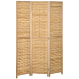 Separador Bambú 3 Paneles 5.5' Portátil Oficina Hogar