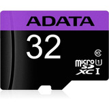 Memoria Micro Sd 32gb Adata Clase 10 Video Full Hd Celulares