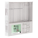 Kit 07 Organizadores Modular Multiuso Para Gavetas E Armário Cor Transparente