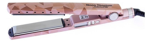 Chapinha De Cabelo Babylisspro Nano Titanium Roger Vetro Rose Gold 110v