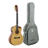 Violao Nylon Eletrico Strinberg Galaxy Sc301hcr Ns C/ Bag