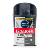2 Desodorantes Nivea Barra Black White Invisible 50 G C/u