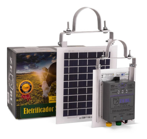 Máquina Energia Solar Cerca Elétrica Rural 0.12 Joules C/bat