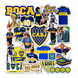 Pack  Stickers Calcomanias Vinilos Boca - Auto Termo Compu 