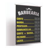  Kit 2 Placa Faixa Banner Barbearia - Preço Editável