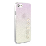 Carcasa Guess P/iPhone 7/8 Dorada-rosada