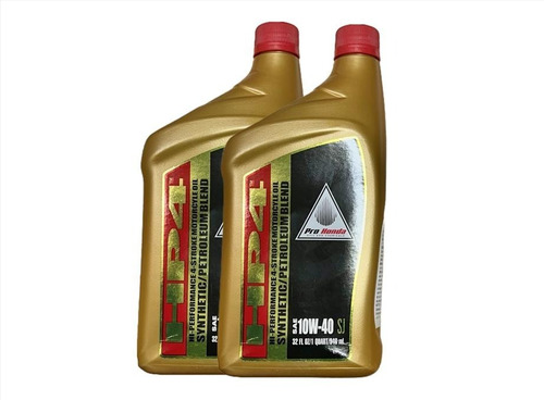 Pack Aceite Moto Honda Hp4 10w40 Semi Sintetico X 2 Avant 