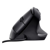 Mouse Vertical Ergonómico Trust Bayo Alámbrico Negro