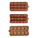 Moldes Silicona Bombones Chocolate Importado Cocina Pack X3