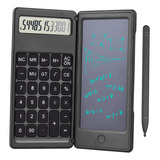 Calculadora Plegable C/tableta De Escritura Y Dibujo Lcd 6