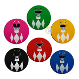 Posavasos Power Rangers Pack De 6 Unidades