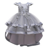 (au) Vestidos De Fiesta Girls Bordado Prom Prom Dress Girls