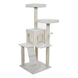 Petmaker Penthouse Sleep And Play Cat Tree 4  Blanco