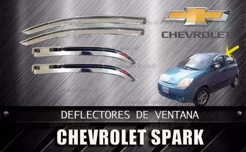 Deflector Tejas Cromados Chevrolet Spark