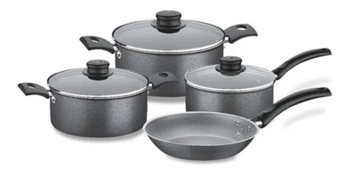 Juego De Ollas Bateria Set 7 Piezas Turim Tramontina Cocina