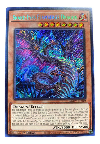 Yu-gi-oh! Snake Eyes - Flamberge Dragon (secret)