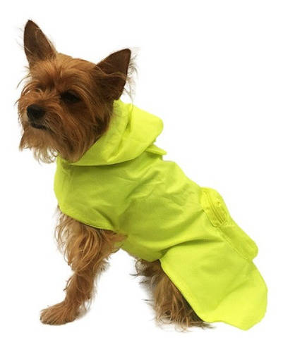 Impermeable Tortuga Neon  Perro Talla 7 Pet Pals