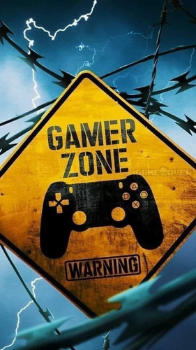 Letrero Señalamiento Decorativo Zona Gamer