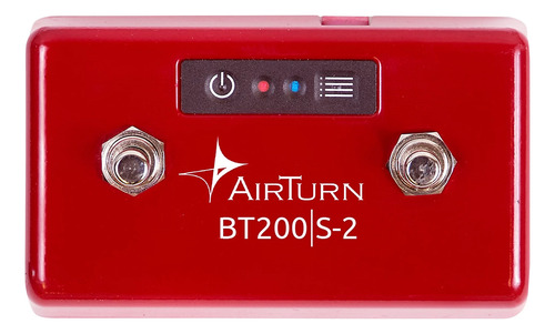 Pedal Footswitch Airturn Bt200s-2 Bluetooth Avança Página