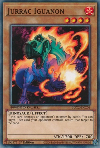 Jurrac Iguanon (sgx2-enc06) Yu-gi-oh!