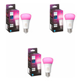 3 Pack Ampolletas Philips Hue White & Color E27