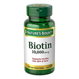 Biotina De Nature's Bounty, Suplemento Vitaminico, Apoya El