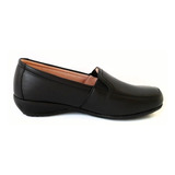 Zapato Confort Piel Negro Antiderrapante Mujer Suave  