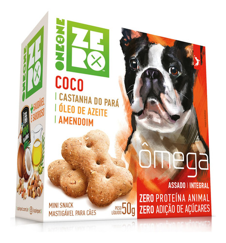 Biscoito Para Cães Spin Pet Mini Snack Zero Ômega 50g