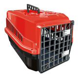 Kit 2 Caixas De Transporte N3 Cachorro Gato Media Vermelhas