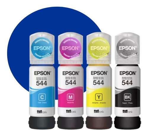 Tinta Original Epson 4 Cores T544 L3150 L3110 L5190 L5290