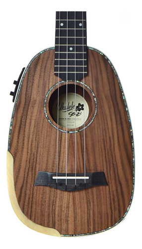 Ukulele Elétrico Seizi Bora-bora Plus Pineapple Tenor Koa