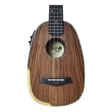 Ukulele Elétrico Seizi Bora-bora Plus Pineapple Tenor Koa