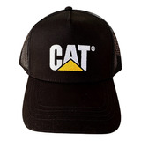 Gorra Cat Original Trucker Cachucha Caterpillar Verde Bordad