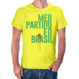 Camiseta Bolsonaro Meu Partido É O Brasil Facada