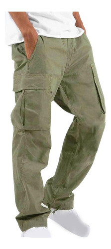 Pantalón Jogger Cargo Para Hombre Casual Pantalones 