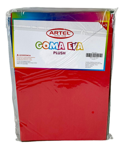 Goma Eva Plush Set 6 Colores Artel