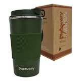 Vaso Térmico Cafetero 510 Ml Tapa Hermética Rosca Discovery Color Verde Vaso Cafetero