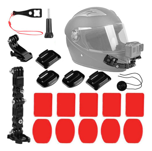 Soporte Base Montura Multifuncional Moto Para Gopro 19 Pcs