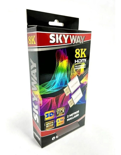 Skyway Cable Hdmi Macho Macho 2mts V2.1 8k Mallado Gm Ppct