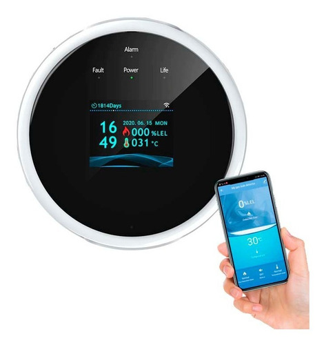 Detector Inteligente De Fugas De Gas Combustible - Wifi 